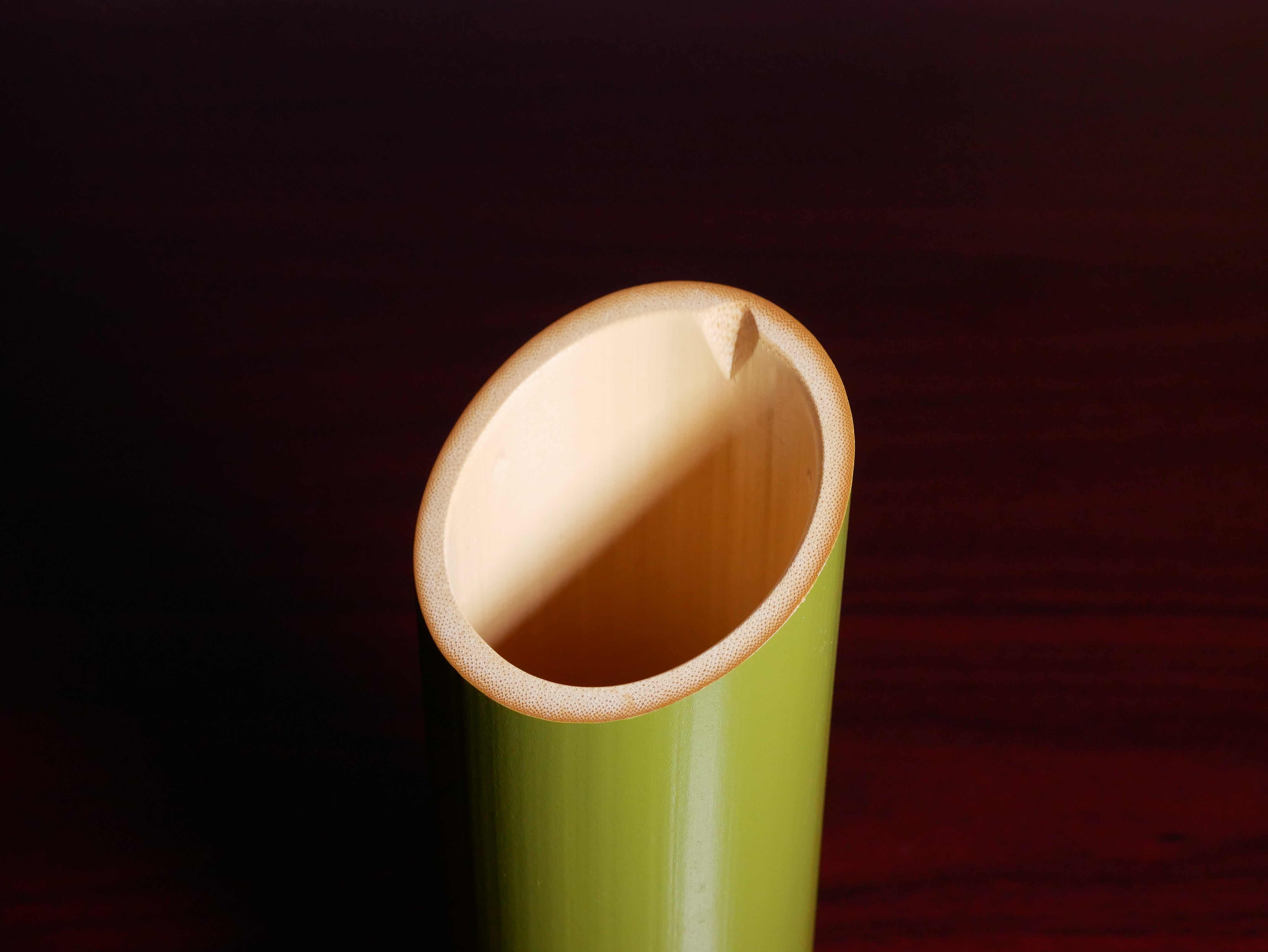 Bamboo sake bottle / 青竹製酒器