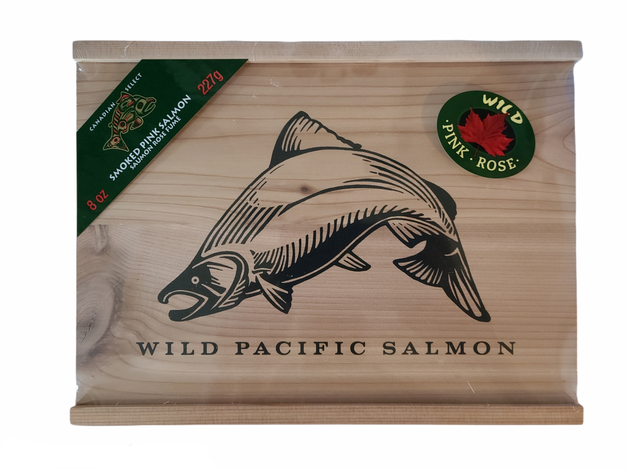 Smoked Wild Pink Salmon in Cedar Gift Box