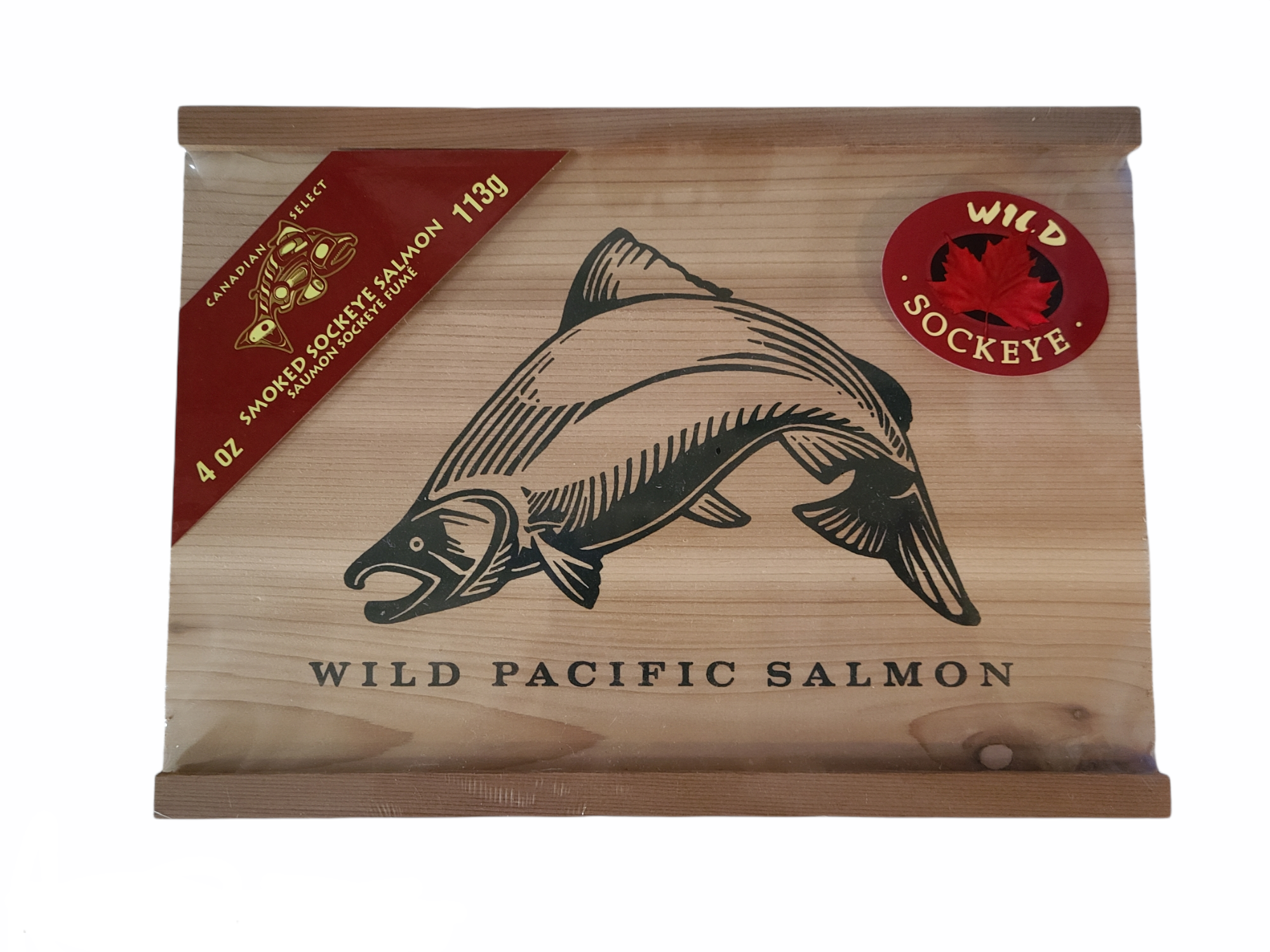 Smoked Wild Sockeye Salmon in Cedar Gift Box