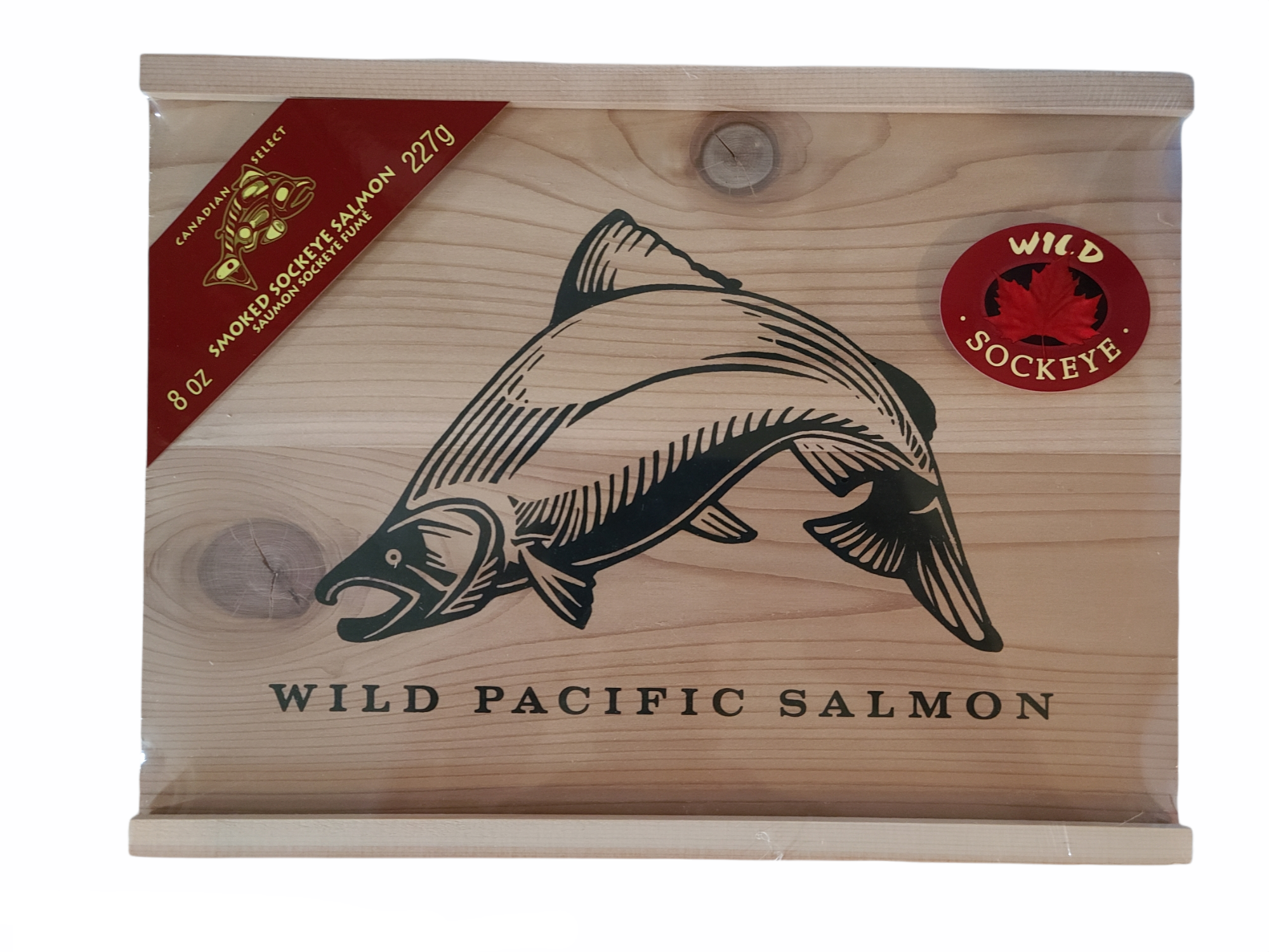 Smoked Wild Sockeye Salmon in Cedar Gift Box