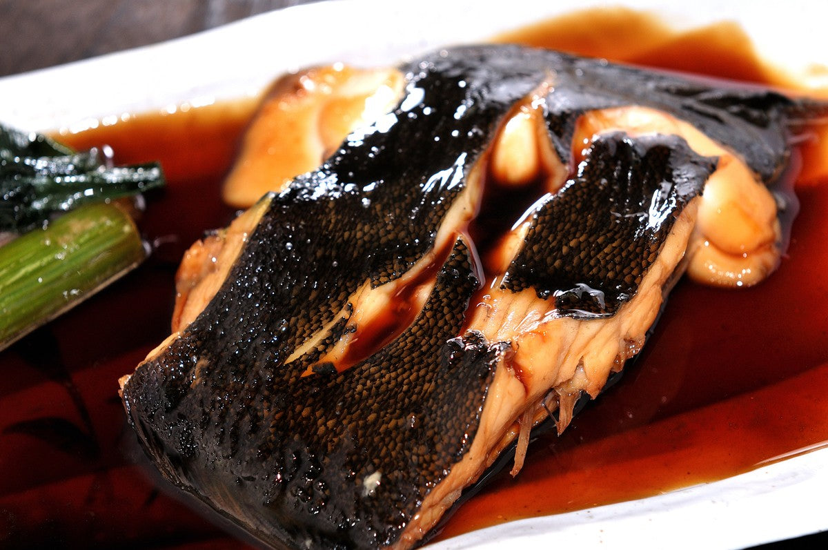 Simmered Karei (Flounder)　頑固な魚屋品質！ ほっこりカレイ煮付け　