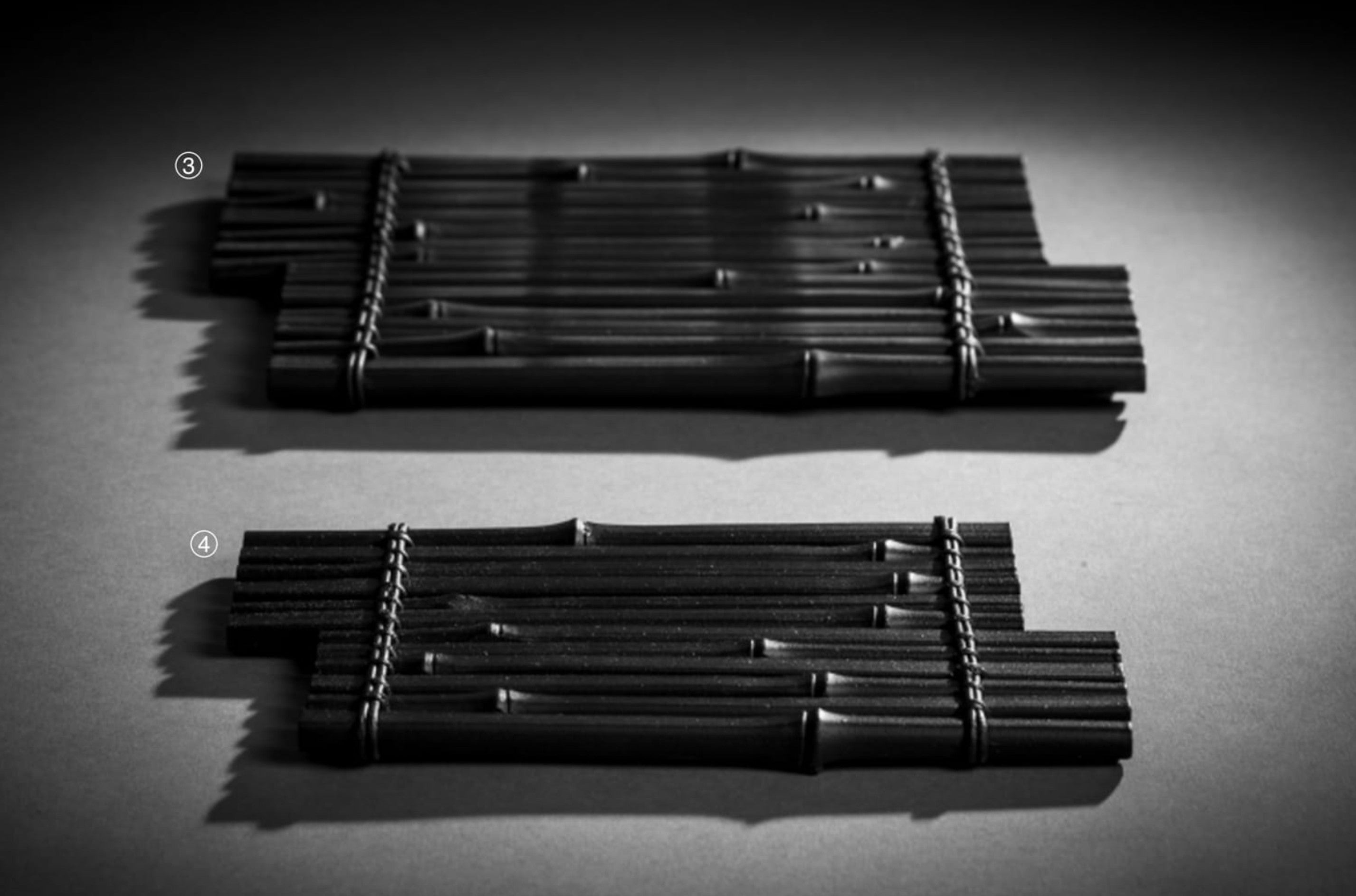 竹炭塗敷板　”Bamboo plate”